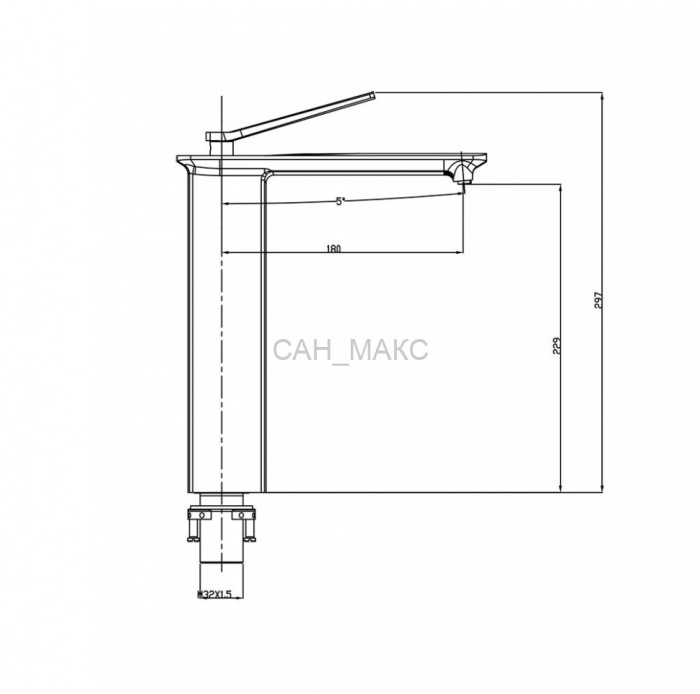 Смеситель для раковины Timo Halti (4111/00F chrome)