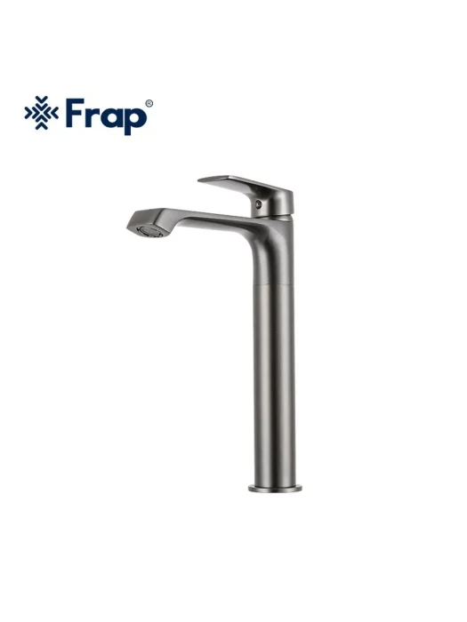 Смеситель для раковины высокий Frap F1071-29 оружейная сталь