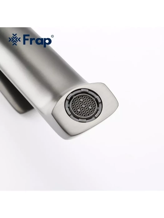 Смеситель для раковины высокий Frap F1071-29 оружейная сталь