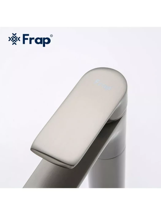 Смеситель для раковины высокий Frap F1071-29 оружейная сталь