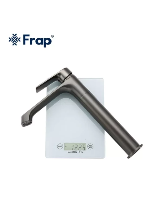 Смеситель для раковины высокий Frap F1071-29 оружейная сталь