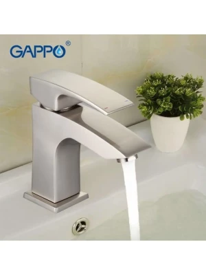 Смеситель GAPPO G1007-5 для раковины, однорычажный, латунь, сатин