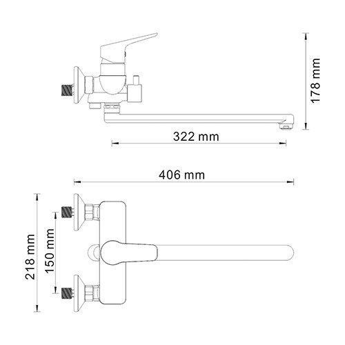 Смеситель для ванны Wasserkraft 4502L