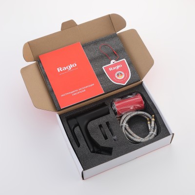 Смеситель для биде с поворотным изливом Raglo R03 R03.50.06 , латунь в черном цвете