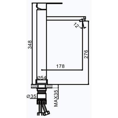Смеситель для раковины Frap F10802-2