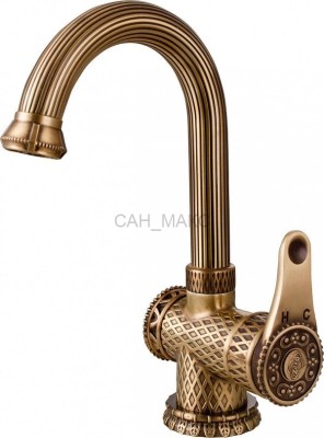 Смеситель для раковины ZORG Antic  (A 411U-BR)