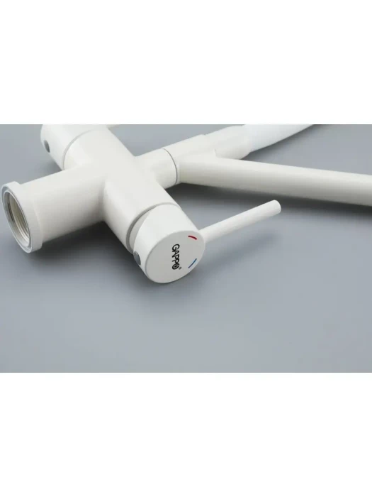 Смеситель для кухни Gappo G4398-88 однорычажный, латунь, белый