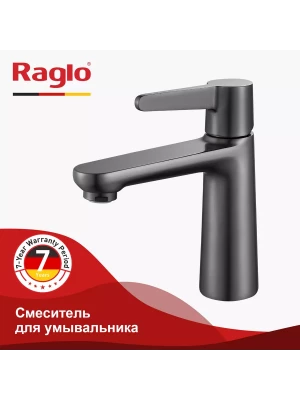 Смеситель Raglo R31.10.09, для раковины, фиксированный, цвет оружейной стали