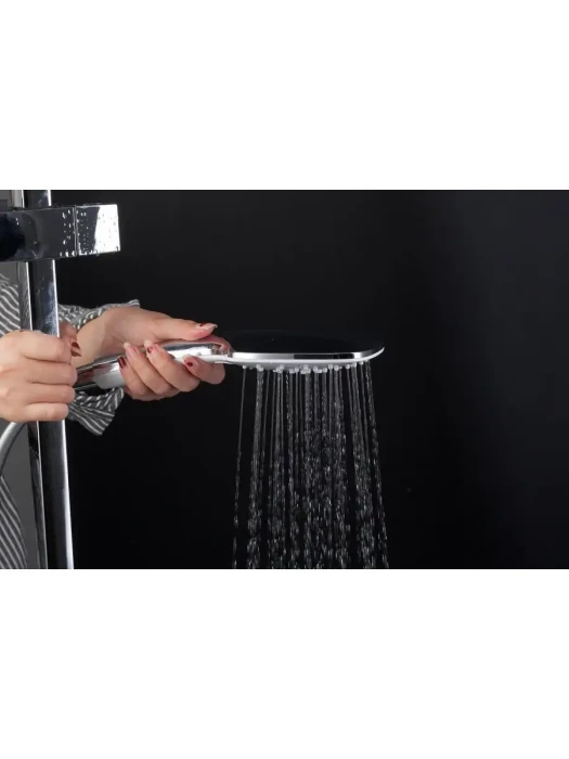 Душевая система со смесителем и тропическим душем Gappo G2417-8 белая