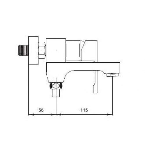 Смеситель для ванны GAPPO G3202-8