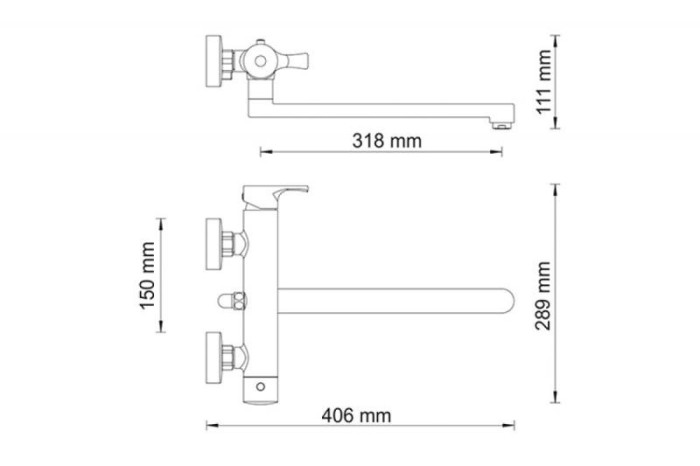 Смеситель для ванны Wasserkraft 4802L