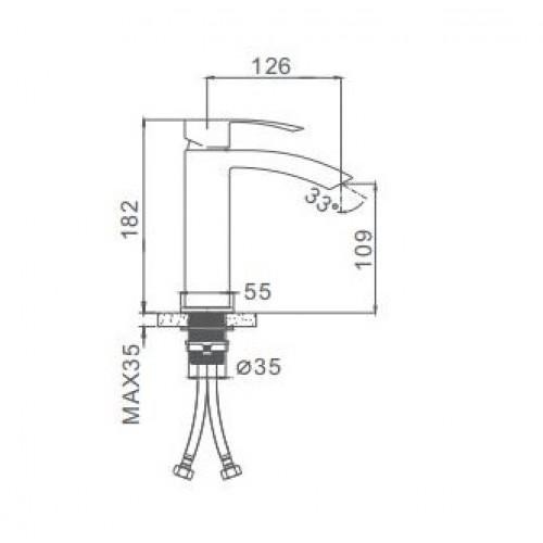Смеситель для раковины Frap F10803