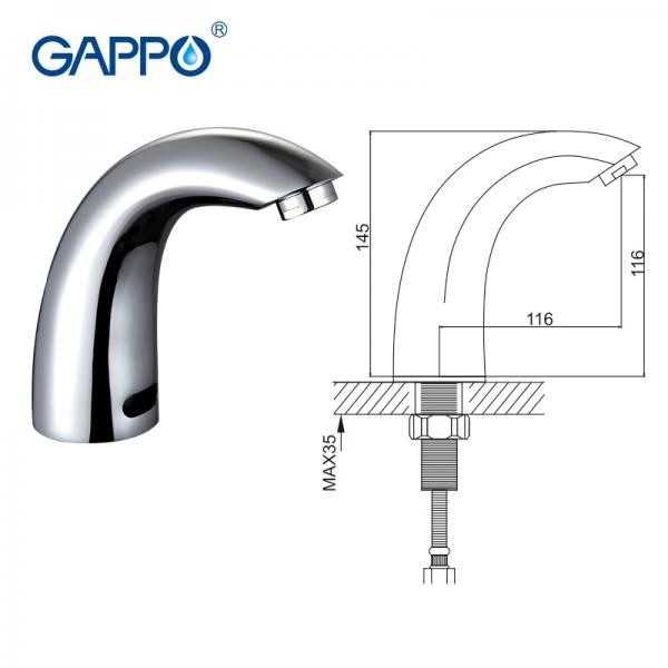 Смеситель для раковины сенсорный Gappo G517
