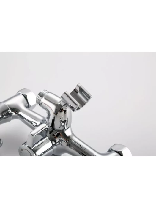 Смеситель для ванны Frap F2208-2, латунь, хромированный, поворотный излив, 1/2", 150 см шланг