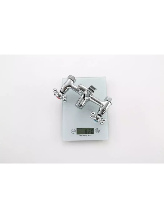 Смеситель для ванны Frap F2208-2, латунь, хромированный, поворотный излив, 1/2", 150 см шланг