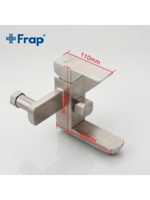 Душевая система Frap F2421, нержавеющая сталь, тропический дождь, сатиновый