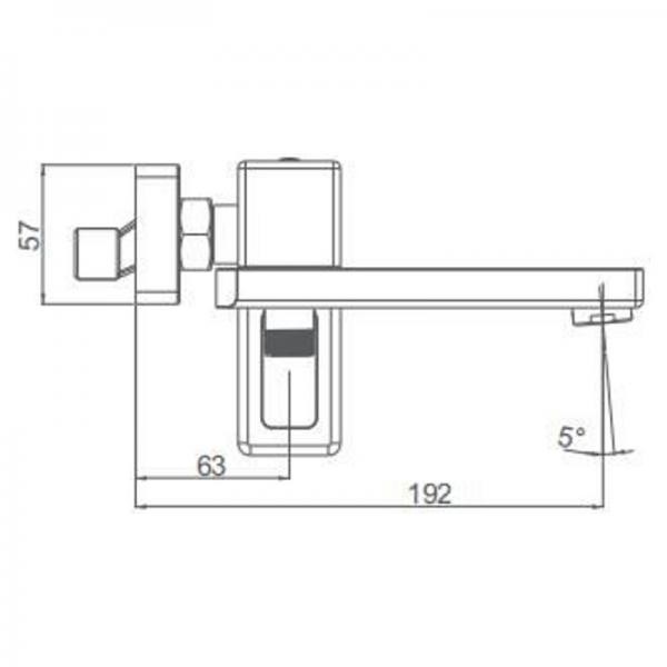 Смеситель для ванны GAPPO G3217-6