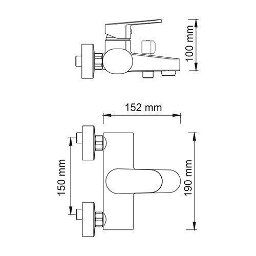 Смеситель для ванны Wasserkraft 5301