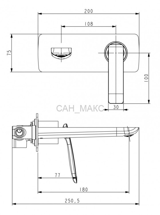 Смеситель для раковины Timo Helmi (4071/00-16SM chrome white)