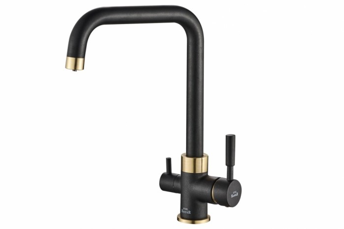 Смеситель для кухни ZORG Steel Hammer (SH 715 BLACK BR)