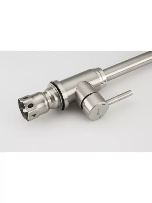Смеситель Frap F41899-1, для кухни, нержавеющая сталь, поворотный излив