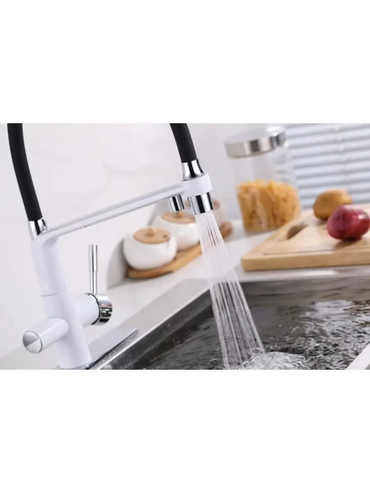 Смеситель для кухни Gappo G4398-9 белый