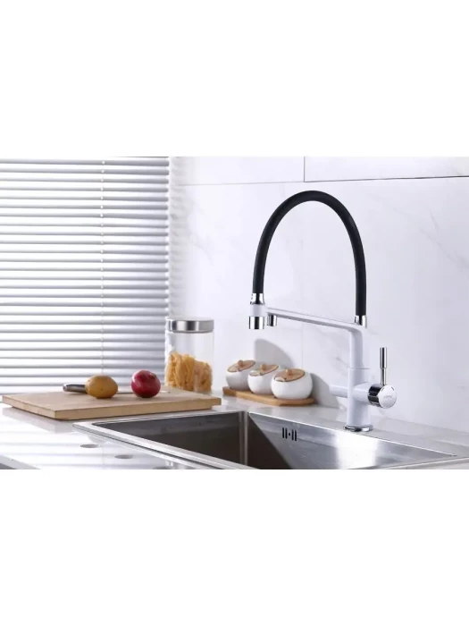 Смеситель для кухни Gappo G4398-9 белый