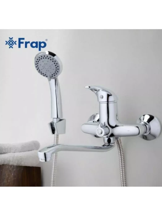 Смеситель Frap F2229, для ванны, с душевой лейкой, латунь, хром
