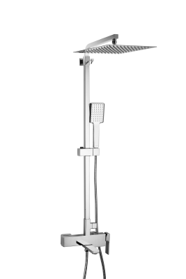 Душевая стойка со смесителем Gappo Futura G2418, латунь, хром