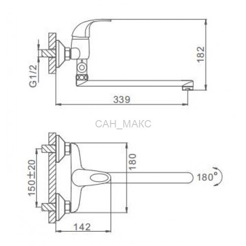 Смеситель для ванны Frap F2115