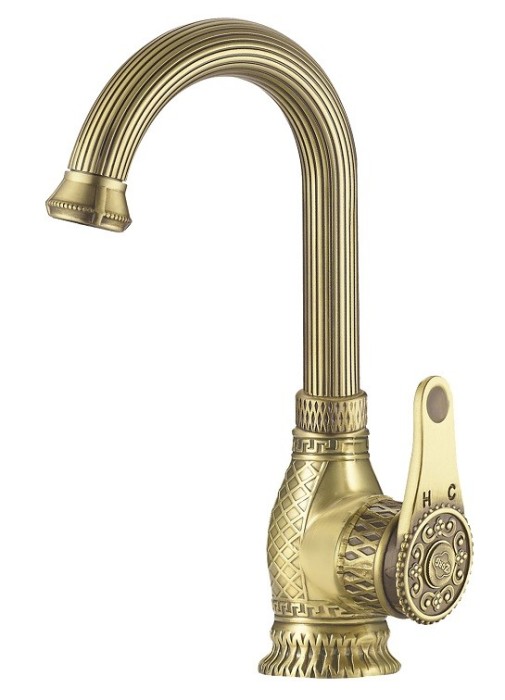 Смеситель для раковины ZORG Antic  (A 417U-BR)