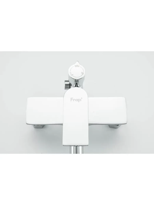 Душевая стойка со смесителем Frap F2428 с тропическим душем, хром