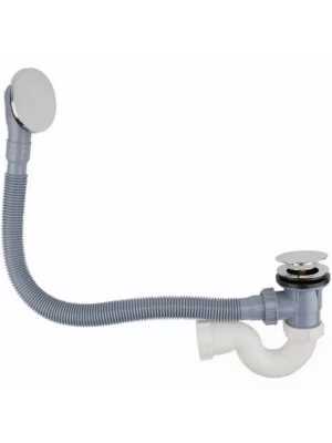 Слив-перелив Frap F68-2, для ванны, с автоматическим затвором click-clack