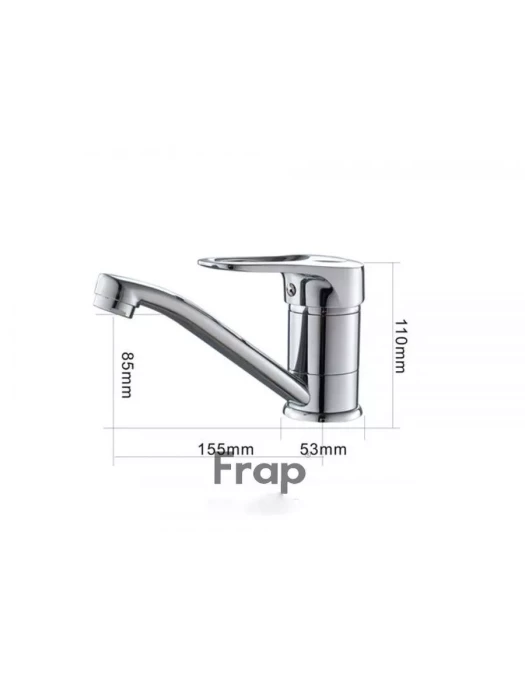 Смеситель для кухни Frap F4550-2, однорычажные, латунь, хром