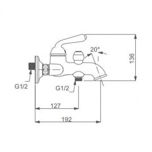 Смеситель для ванны GAPPO G3288