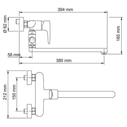 Смеситель для ванны Wasserkraft 5602L