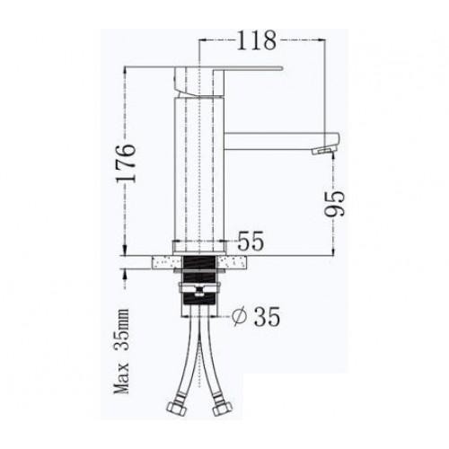 Смеситель для раковины Frap F10805