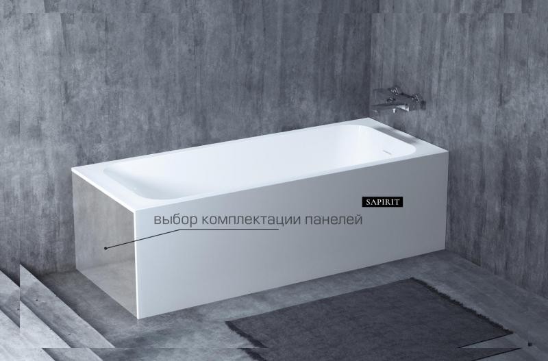 Ванна из литьевого мрамора Salini 102111G ORLANDO KIT Глянцевая