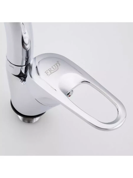 Смеситель Frud  R41104 для кухни, поворотный, аэратор, излив 199 мм, хром