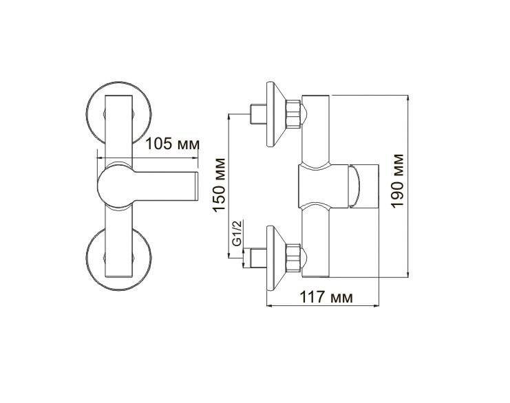 Смеситель для душа Wasserkraft 3702