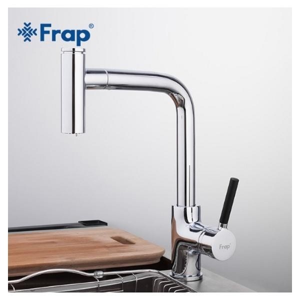Смеситель для кухни с выдвижной лейкой Frap F6044