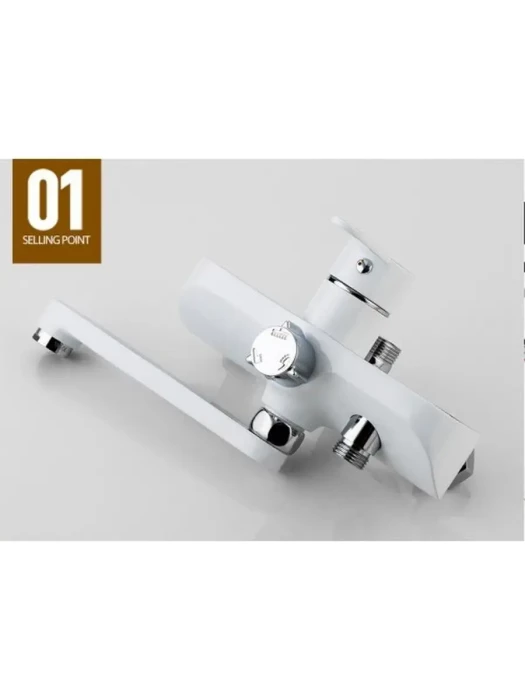 Душевая система Frap F2441, вертикальная, ABS-пластик, латунь, белый/хром