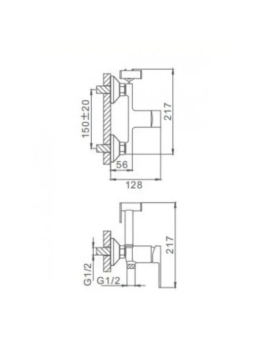 Смеситель гигиенический для биде Frap F2041-4 , латунь цвет бронза