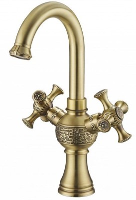 Смеситель для раковины ZORG Antic  (A 6007U-BR)