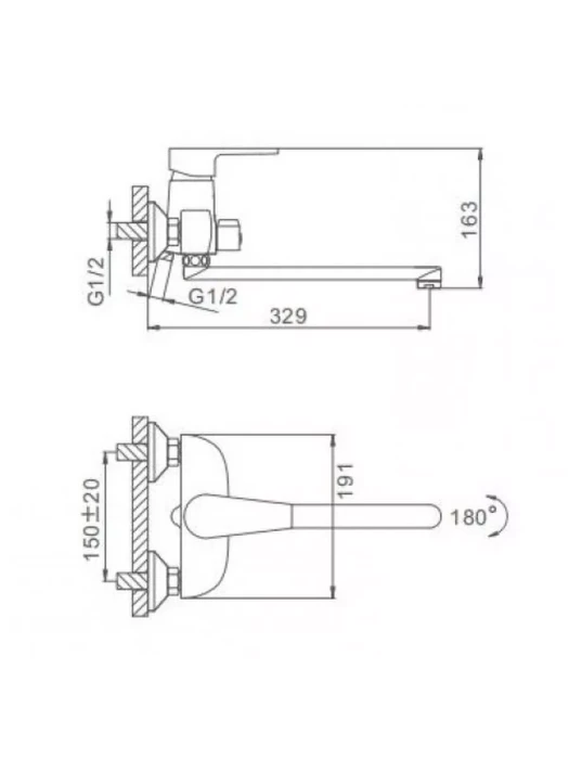 Смеситель для ванны Frap F2230-4, поворотный, латунь, бронзовый