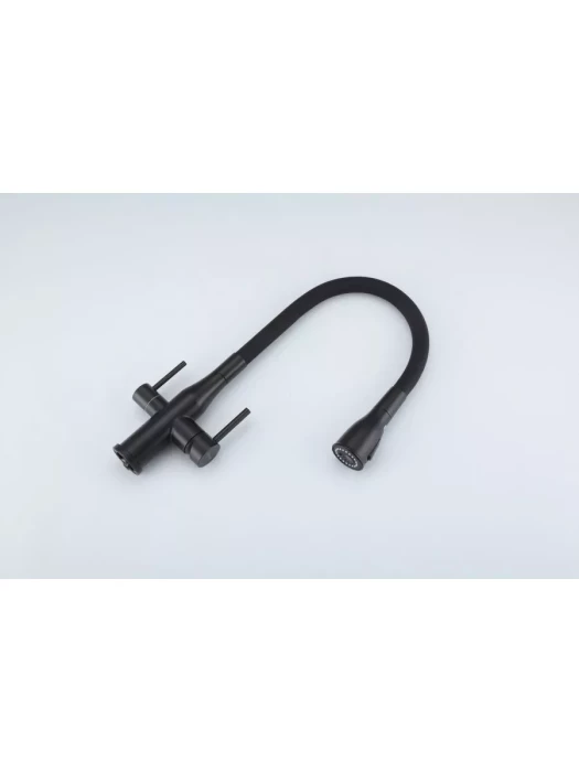 Смеситель для кухни Gappo G4399-66 однорычажный, нержавеющая сталь, черный