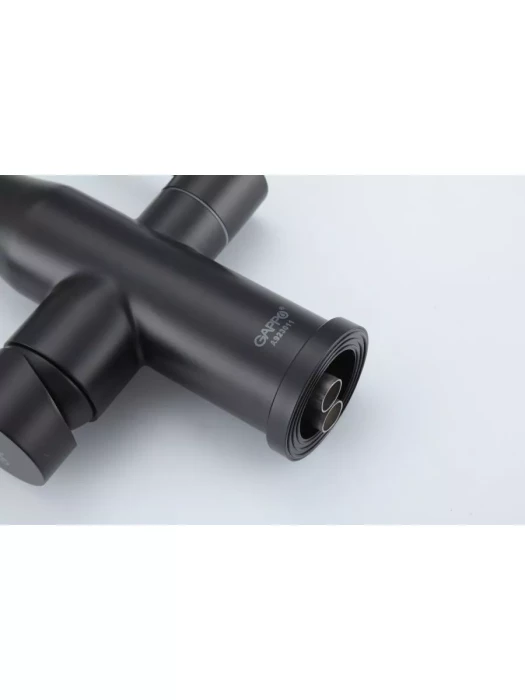 Смеситель для кухни Gappo G4399-66 однорычажный, нержавеющая сталь, черный