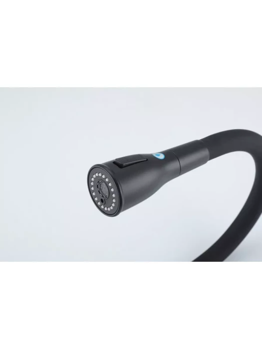 Смеситель для кухни Gappo G4399-66 однорычажный, нержавеющая сталь, черный