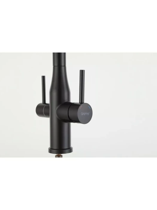 Смеситель для кухни Gappo G4399-66 однорычажный, нержавеющая сталь, черный