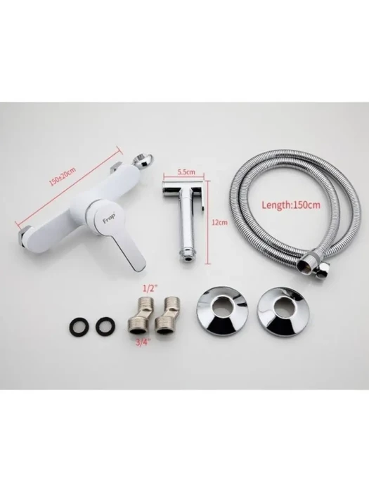 Гигиенический смеситель Frap H41, F2041-8, 1/2", PVD покрытие